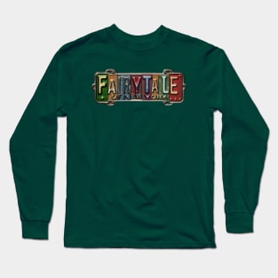 Fairytale Of New York - Vintage AI Generated Street Sign License Plate Long Sleeve T-Shirt